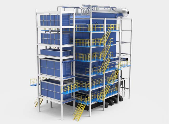 DHL Baggase Fired Corner Tube Boiler