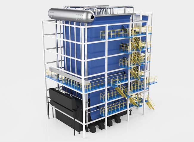 DHL Coal Fired Corner Tube Steam Boiler